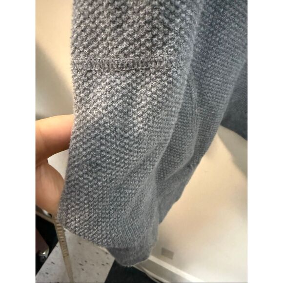 J.Jill Pure Jill Cotton Cashmere Blend Pullover Sweater Womens Large Gray Kimono - Picture 5 of 5